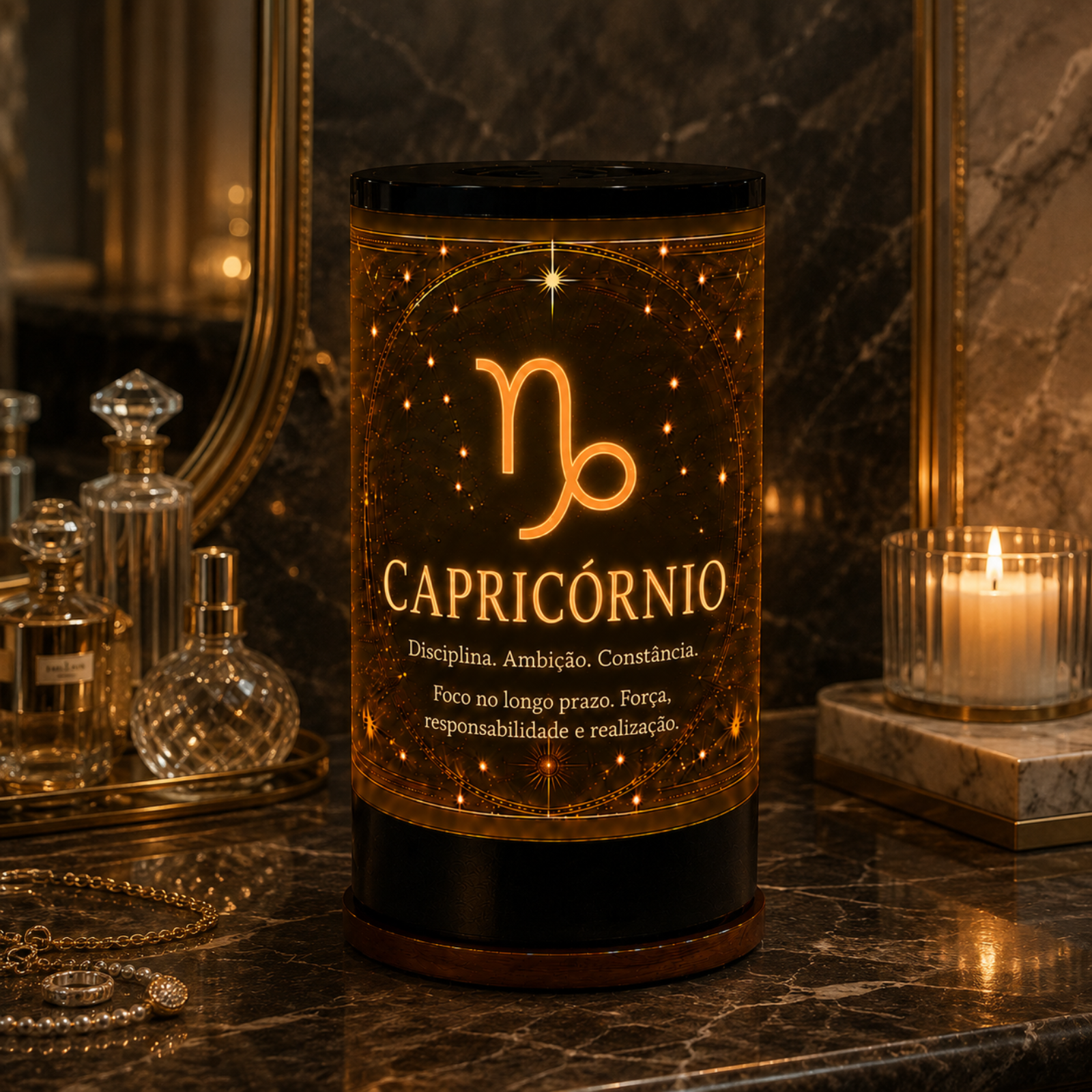 Luminária 3D de Capricórnio — foto 4 de 5