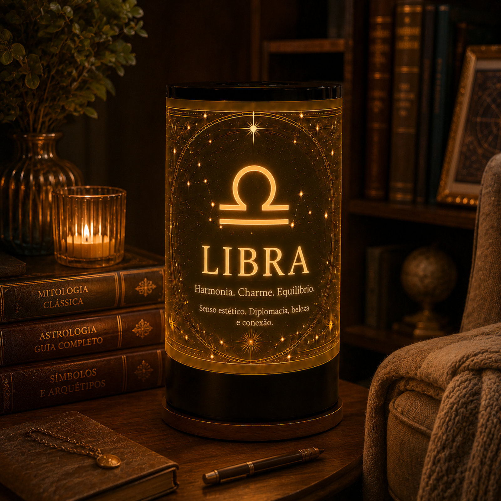 Luminária 3D de Libra — foto 5 de 5