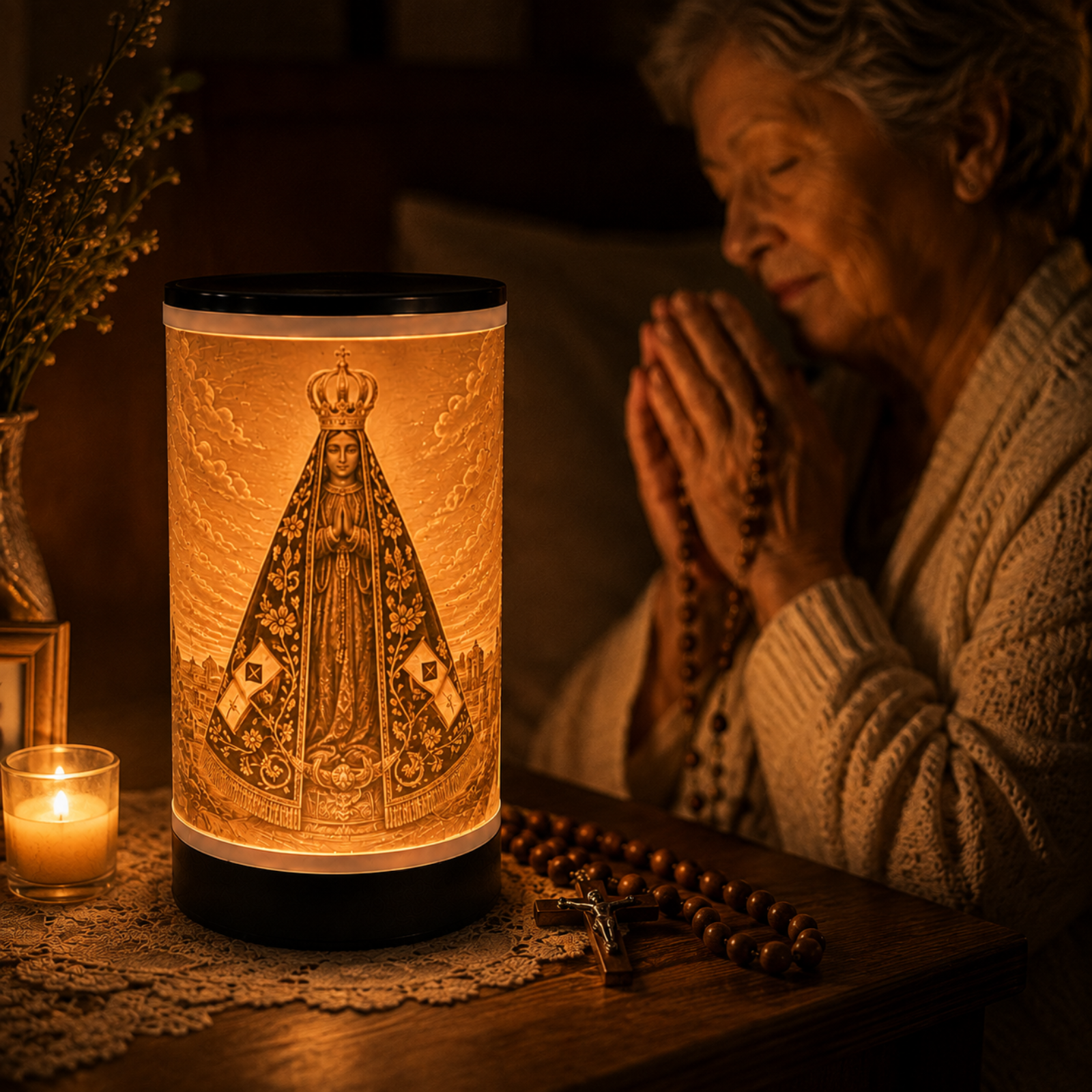 Luminária 3D Nossa Senhora Aparecida — foto 4 de 5