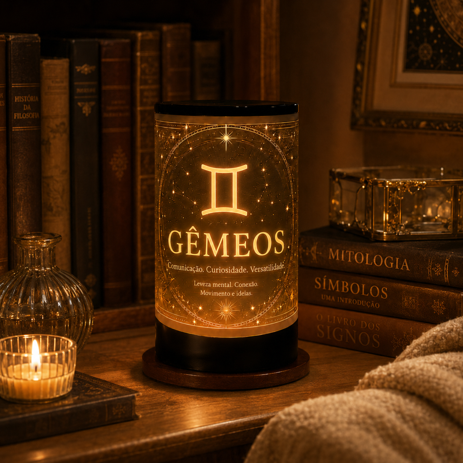 Luminária 3D de Gêmeos — foto 1 de 5