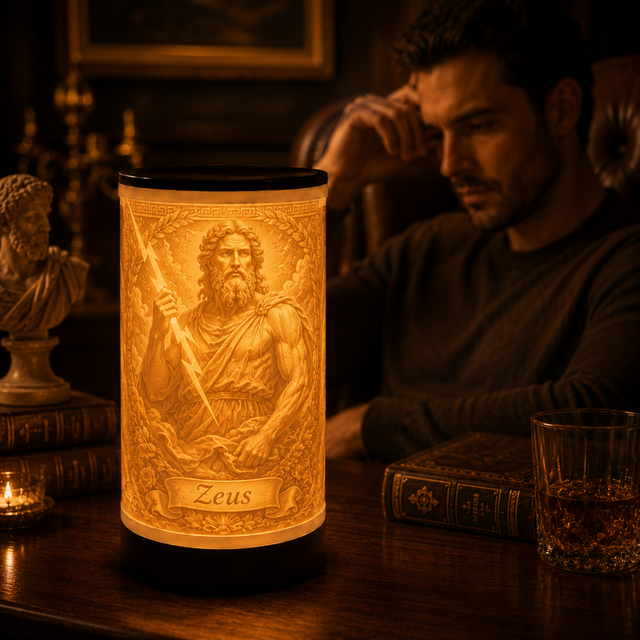 Luminária 3D de Zeus — foto 1 de 5
