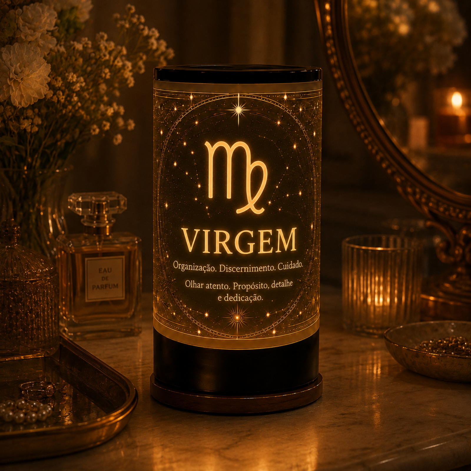 Luminária 3D de Virgem — foto 4 de 5