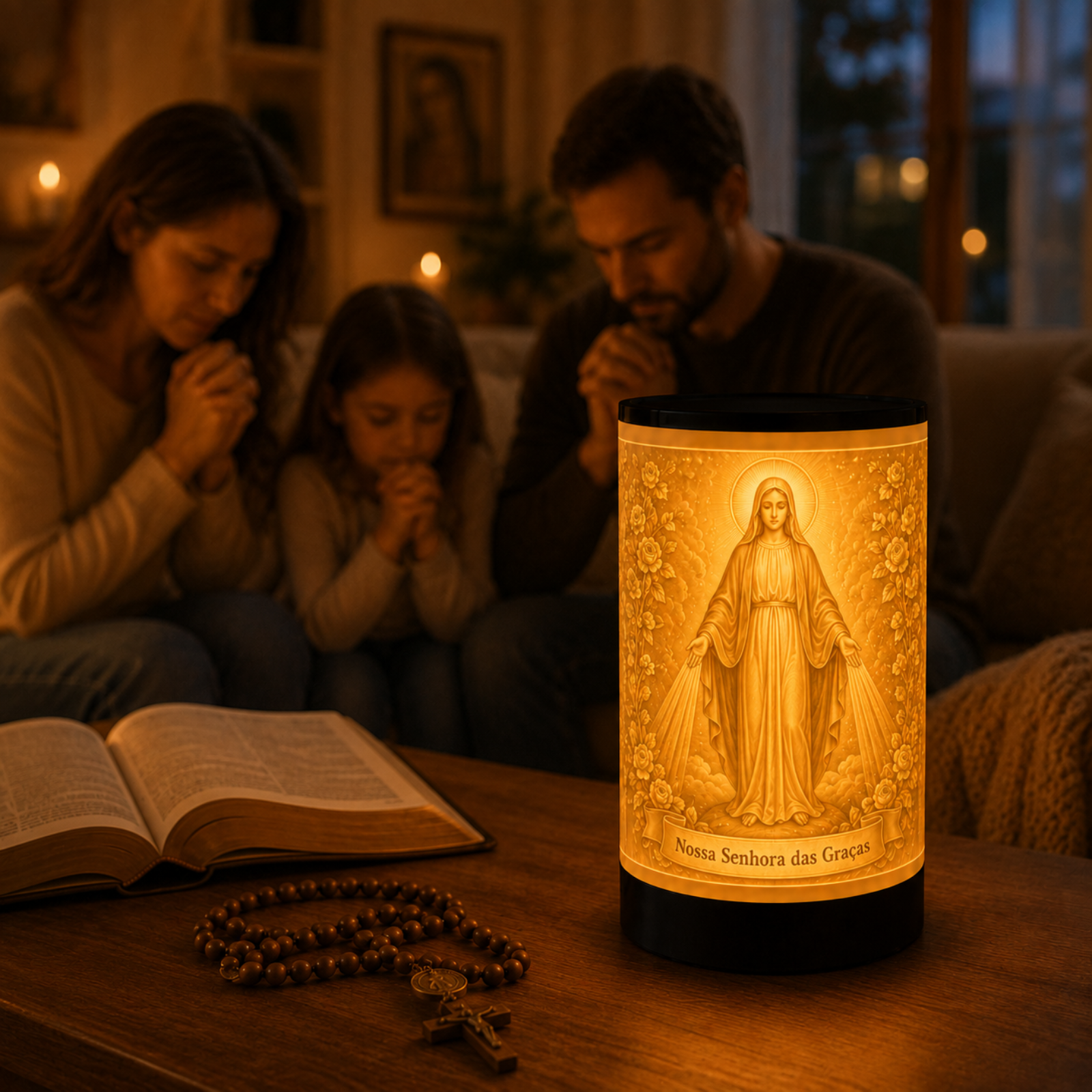 Luminária 3D Nossa Senhora das Graças — foto 3 de 5