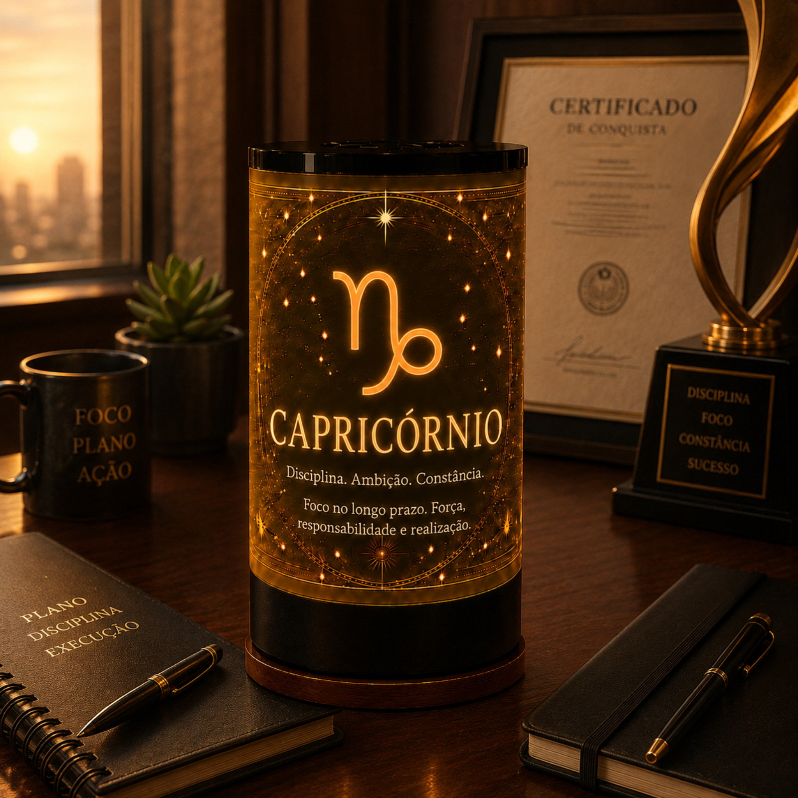 Luminária 3D de Capricórnio — foto 5 de 5