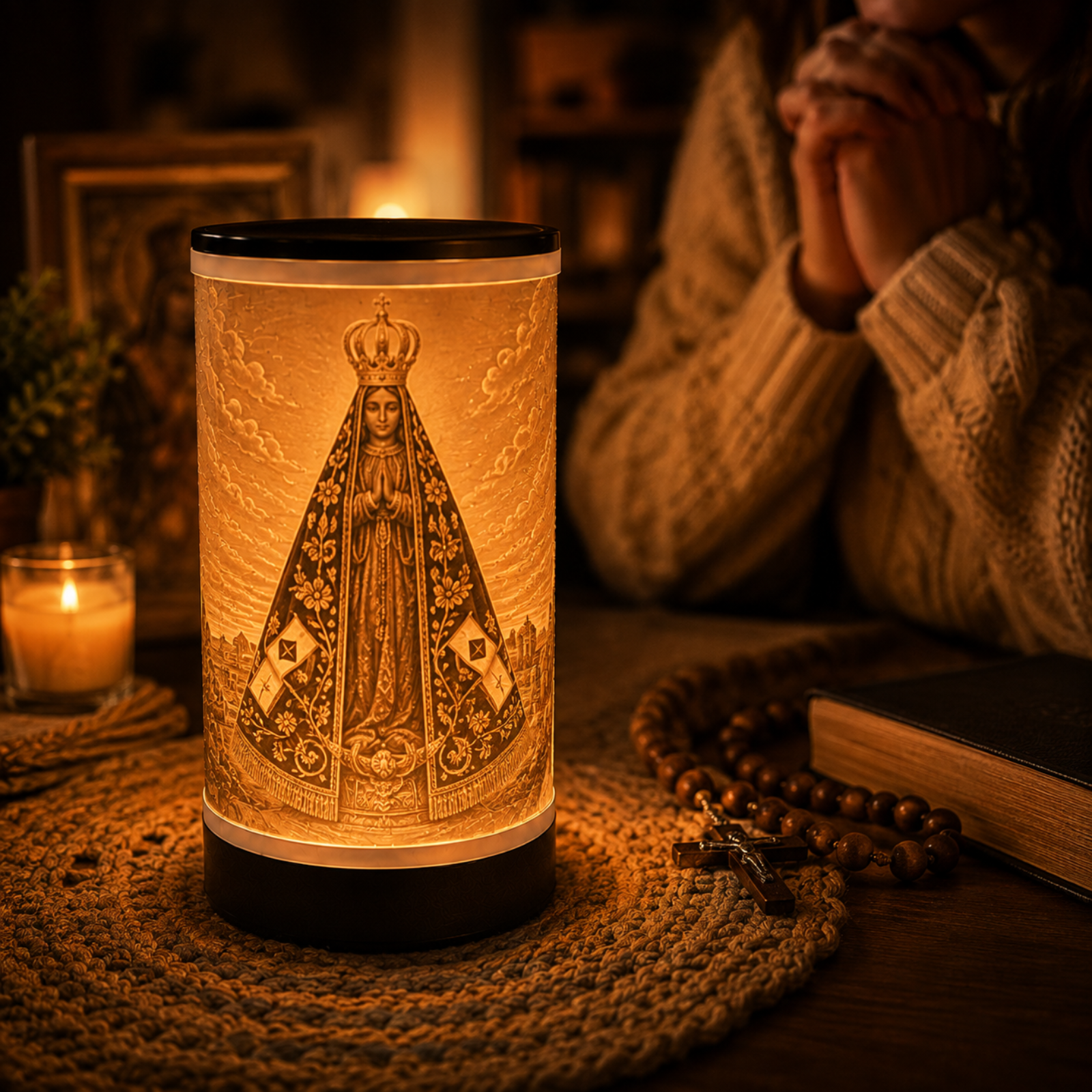 Luminária 3D Nossa Senhora Aparecida — foto 1 de 5