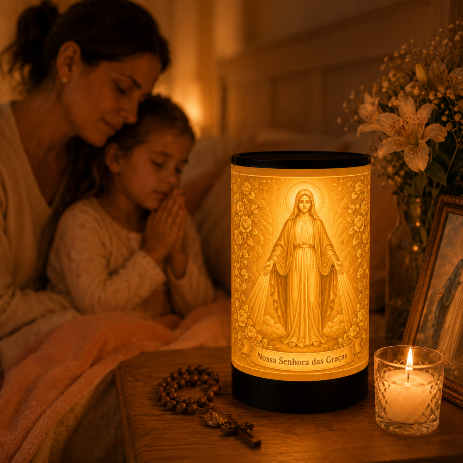 Luminária 3D Nossa Senhora das Graças — foto 2 de 5