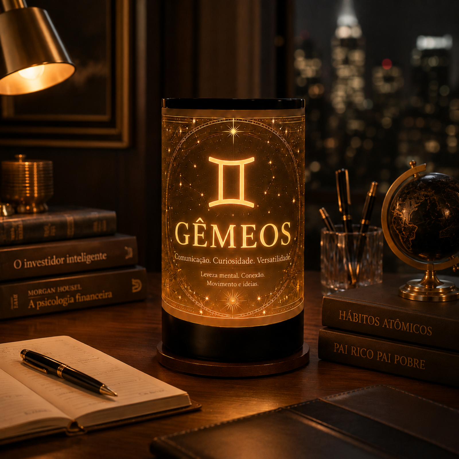 Luminária 3D de Gêmeos — foto 3 de 5