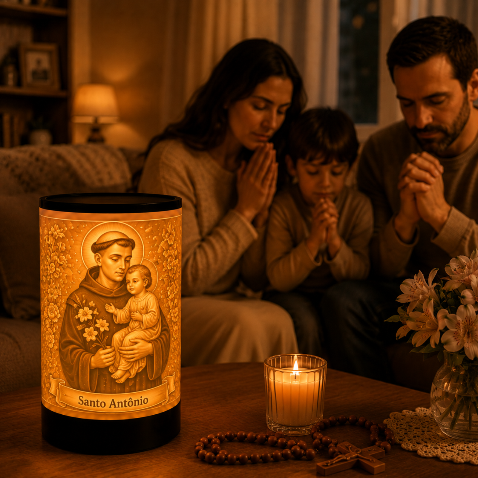 Luminária 3D Santo Antônio — foto 5 de 5