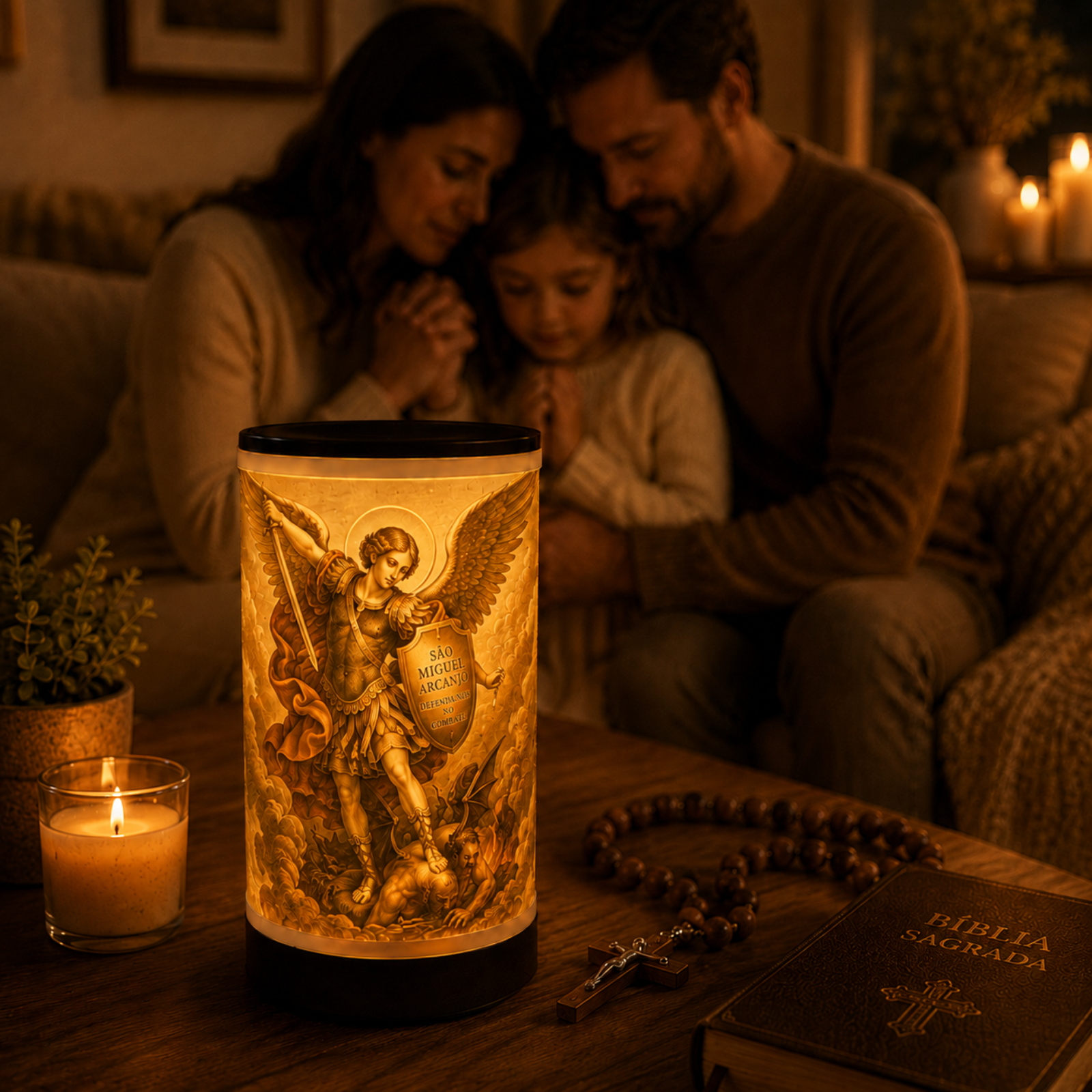 Luminária 3D São Miguel Arcanjo — foto 4 de 5