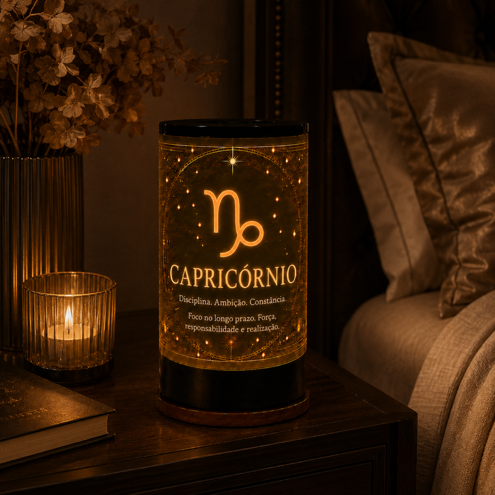 Luminária 3D de Capricórnio — foto 2 de 5