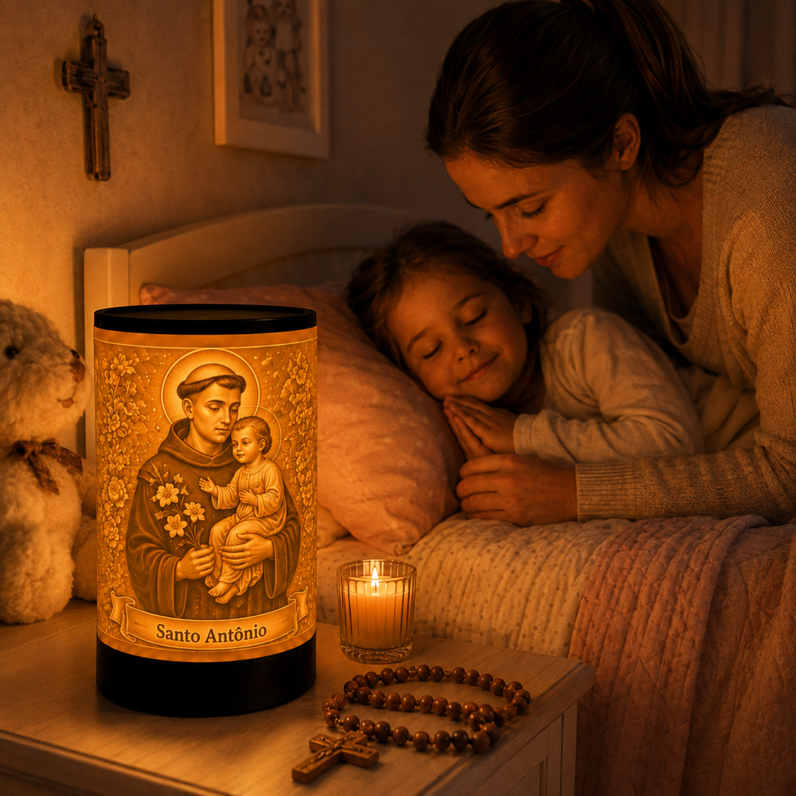 Luminária 3D Santo Antônio — foto 2 de 5