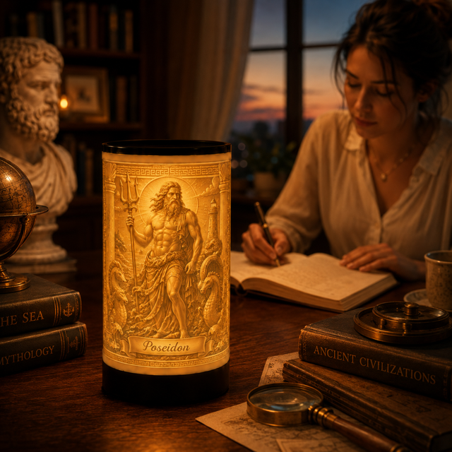 Luminária 3D de Poseidon — foto 4 de 5