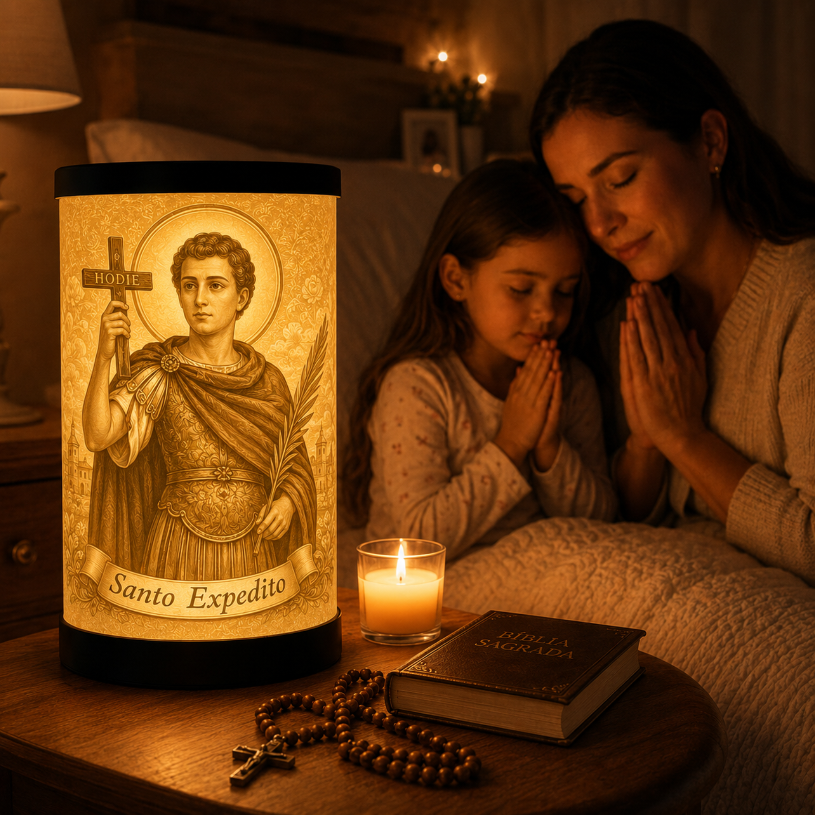 Luminária 3D Santo Expedito — foto 1 de 5