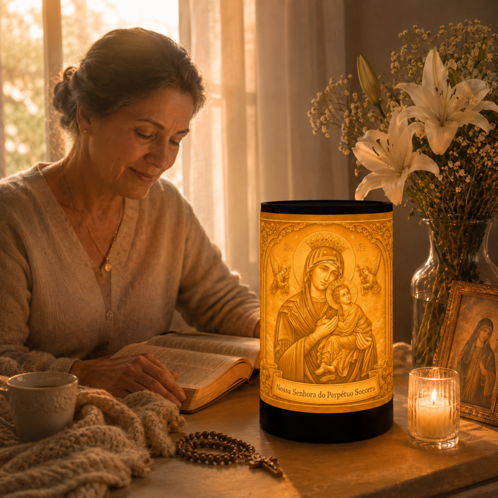 Luminária 3D Nossa Senhora do Perpétuo Socorro — foto 4 de 5
