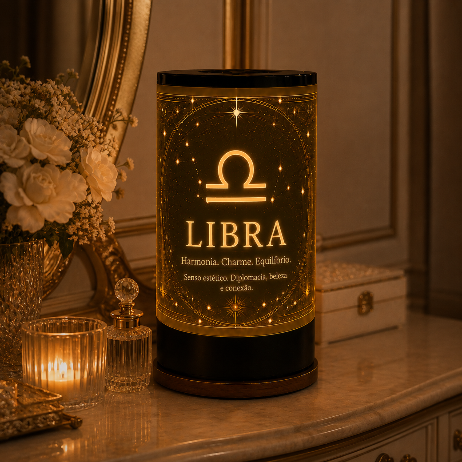 Luminária 3D de Libra — foto 1 de 5