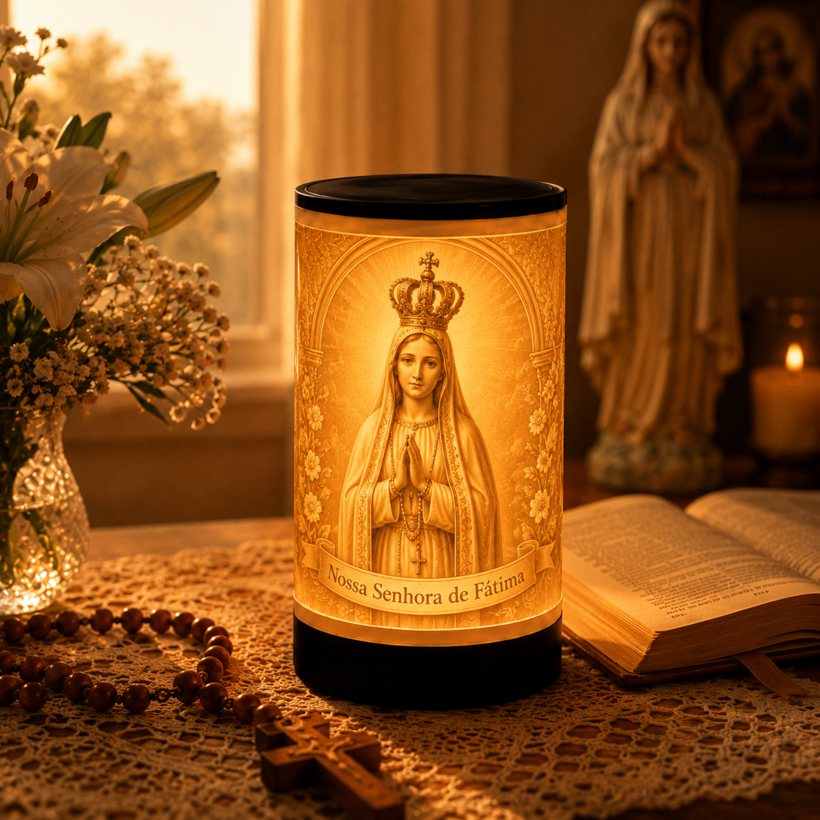 Luminária 3D Nossa Senhora de Fátima — foto 2 de 5