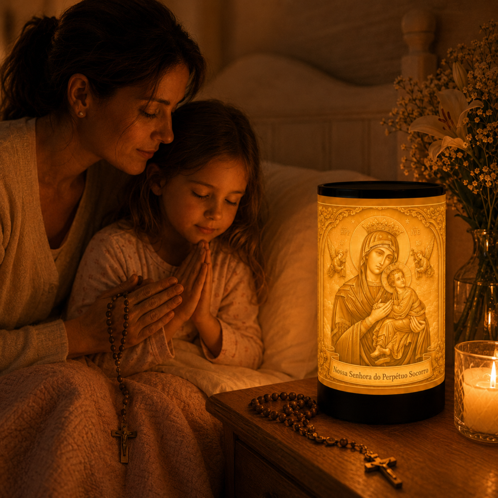 Luminária 3D Nossa Senhora do Perpétuo Socorro — foto 2 de 5