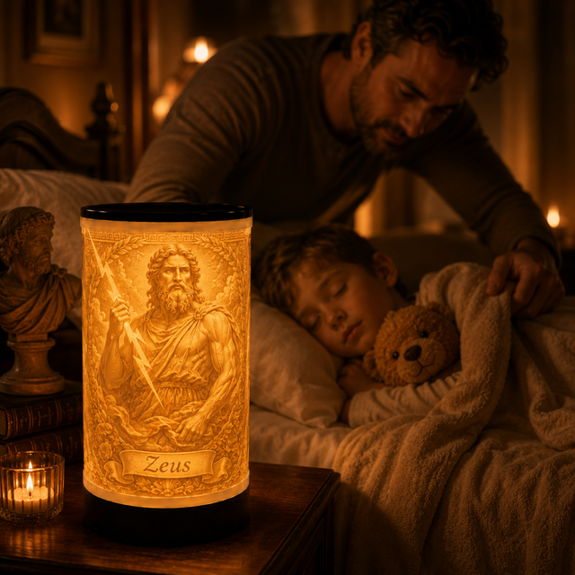 Luminária 3D de Zeus — foto 2 de 5