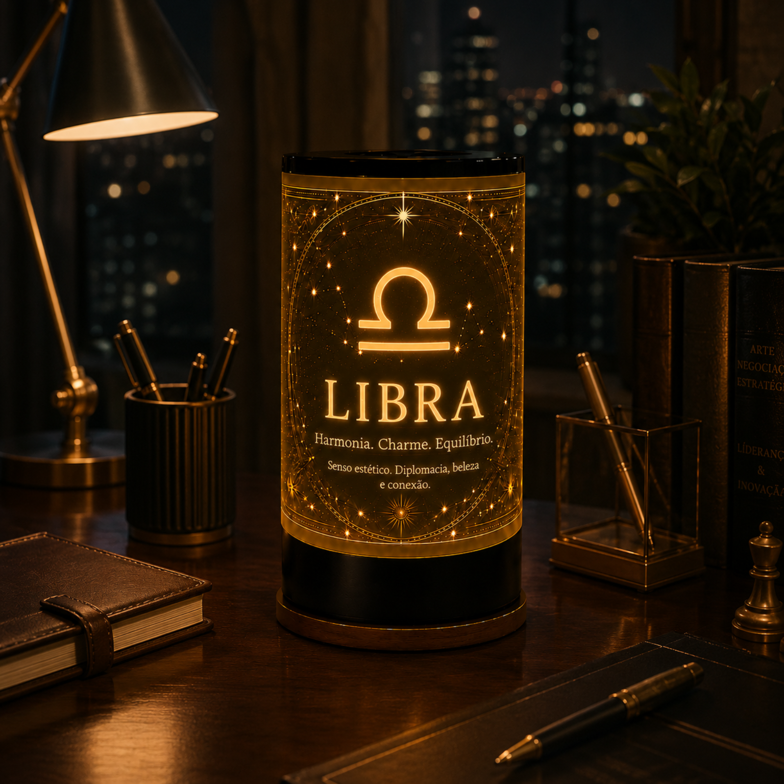 Luminária 3D de Libra — foto 2 de 5