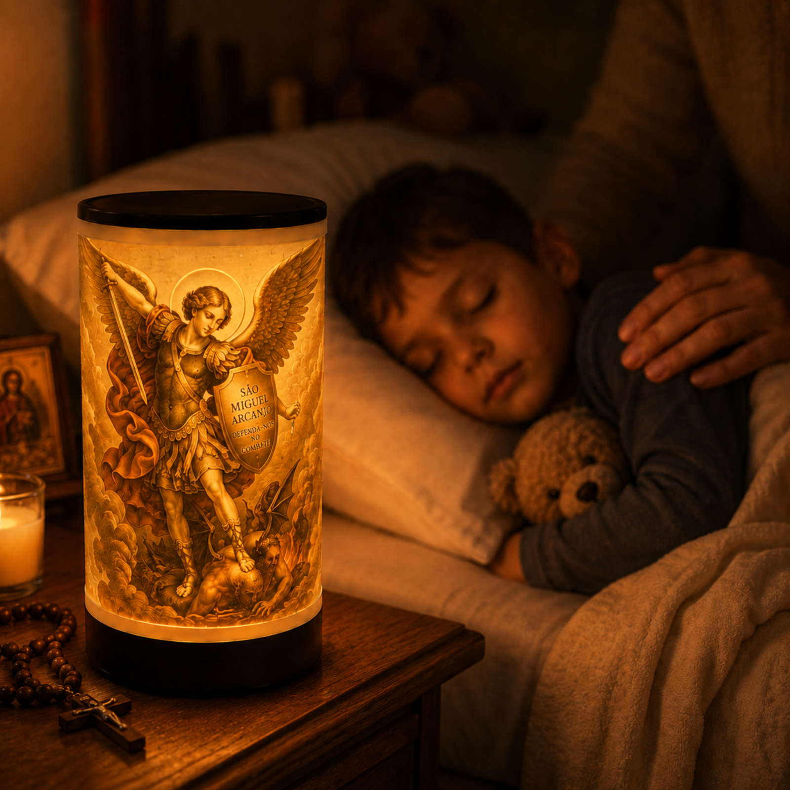 Luminária 3D São Miguel Arcanjo — foto 3 de 5
