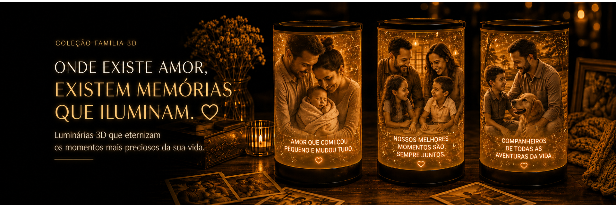 Luminária 360° Família Personalizada — foto 1 de 6