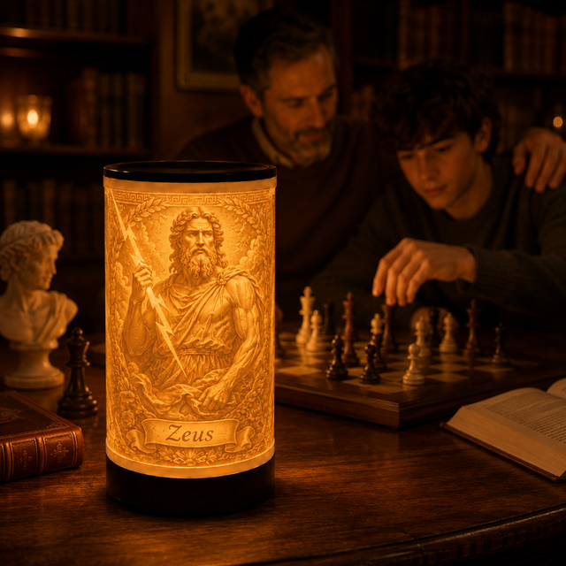 Luminária 3D de Zeus — foto 4 de 5