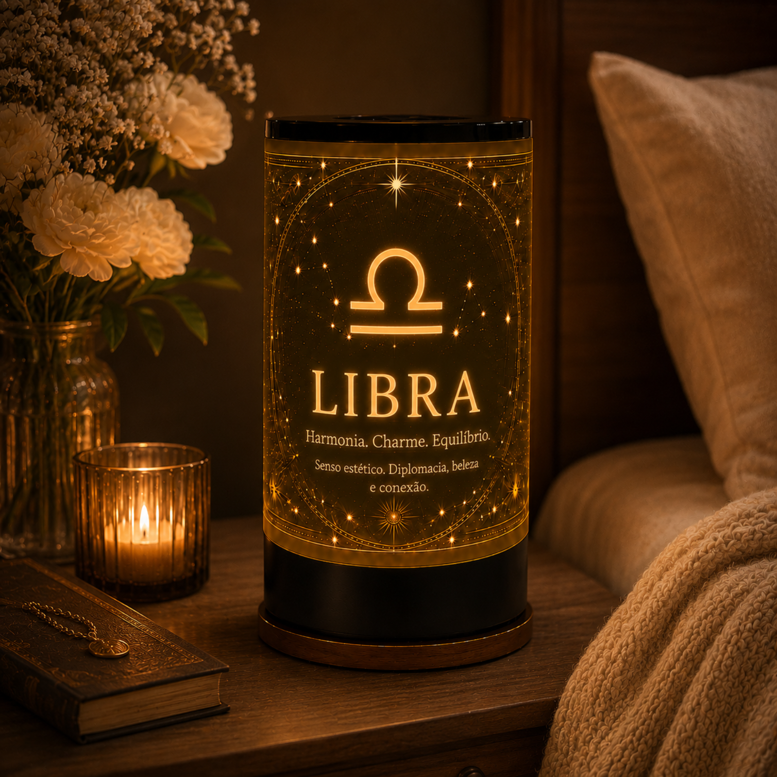 Luminária 3D de Libra — foto 3 de 5