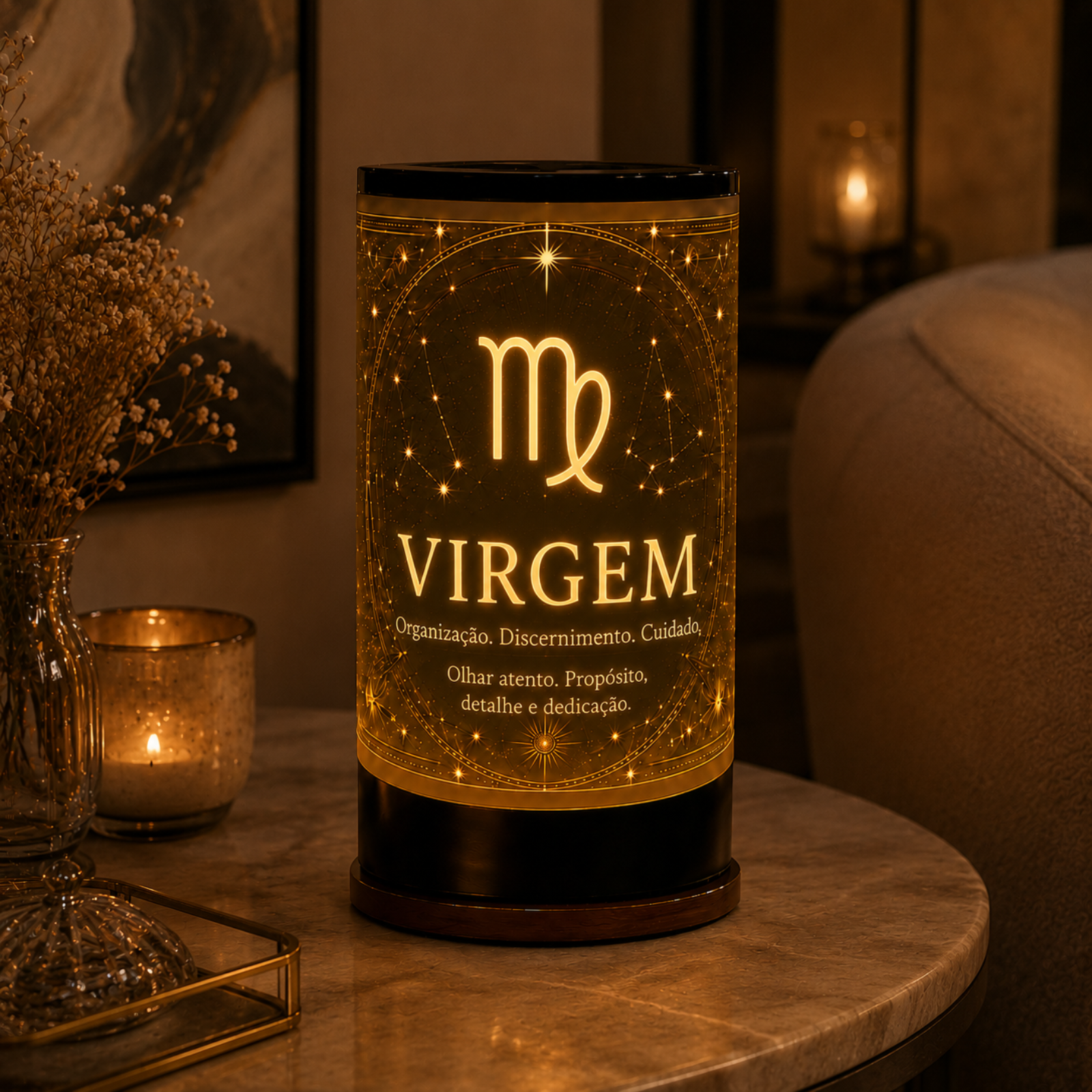 Luminária 3D de Virgem — foto 2 de 5